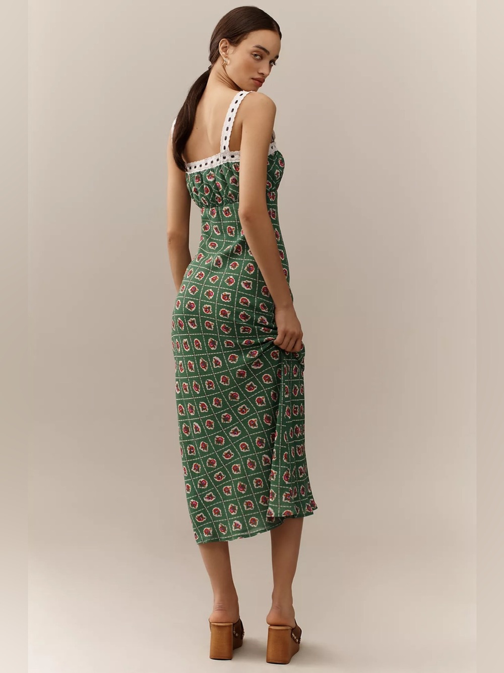 WAYF Magnolia Midi Slip Dress - Picture 2 of 8